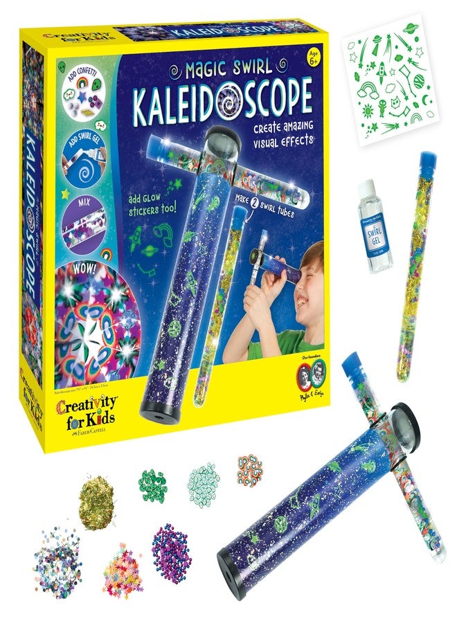 Creativity for Kids Magic Swirl Kaleidoscope Kit - Make Your Own Kaleidoscope for Kids, STEM Toys (Ages 6+) - Image 1